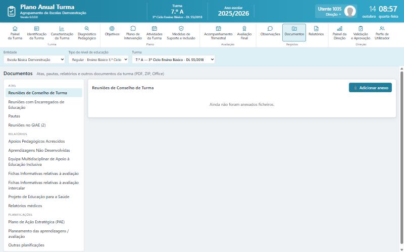 Documentos da turma