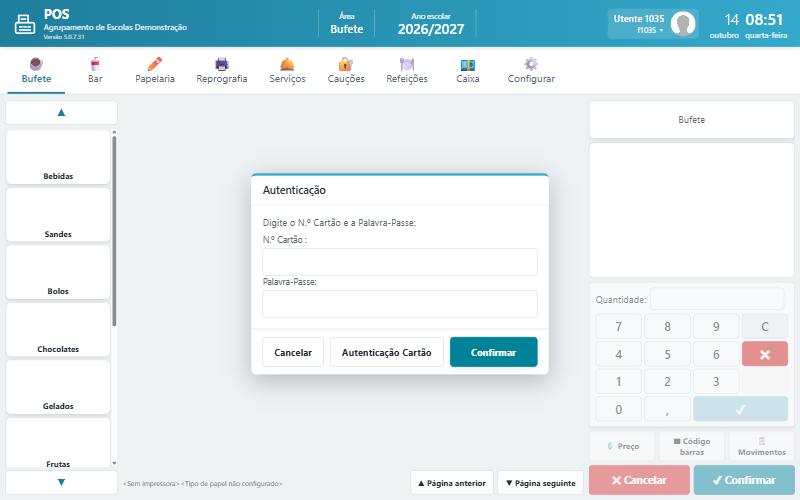 Autenticação manual do cliente