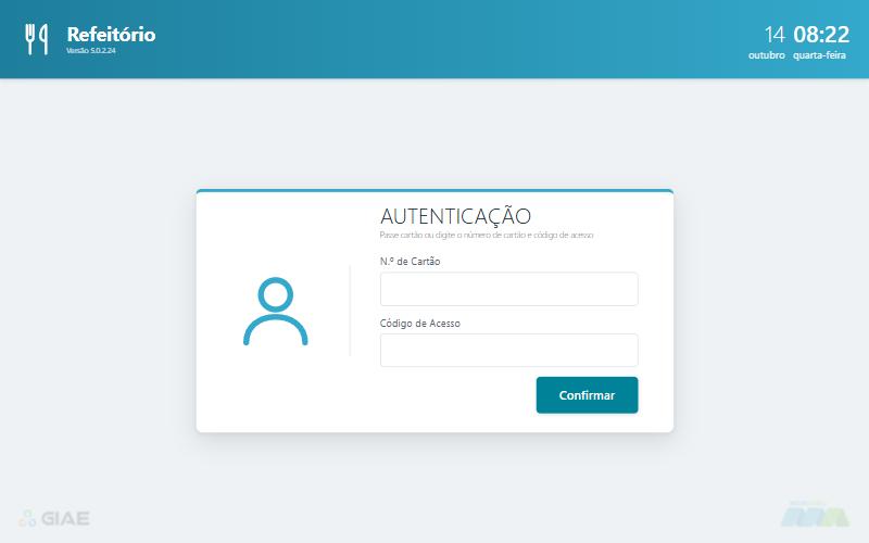 Cabeçalho da aplicação